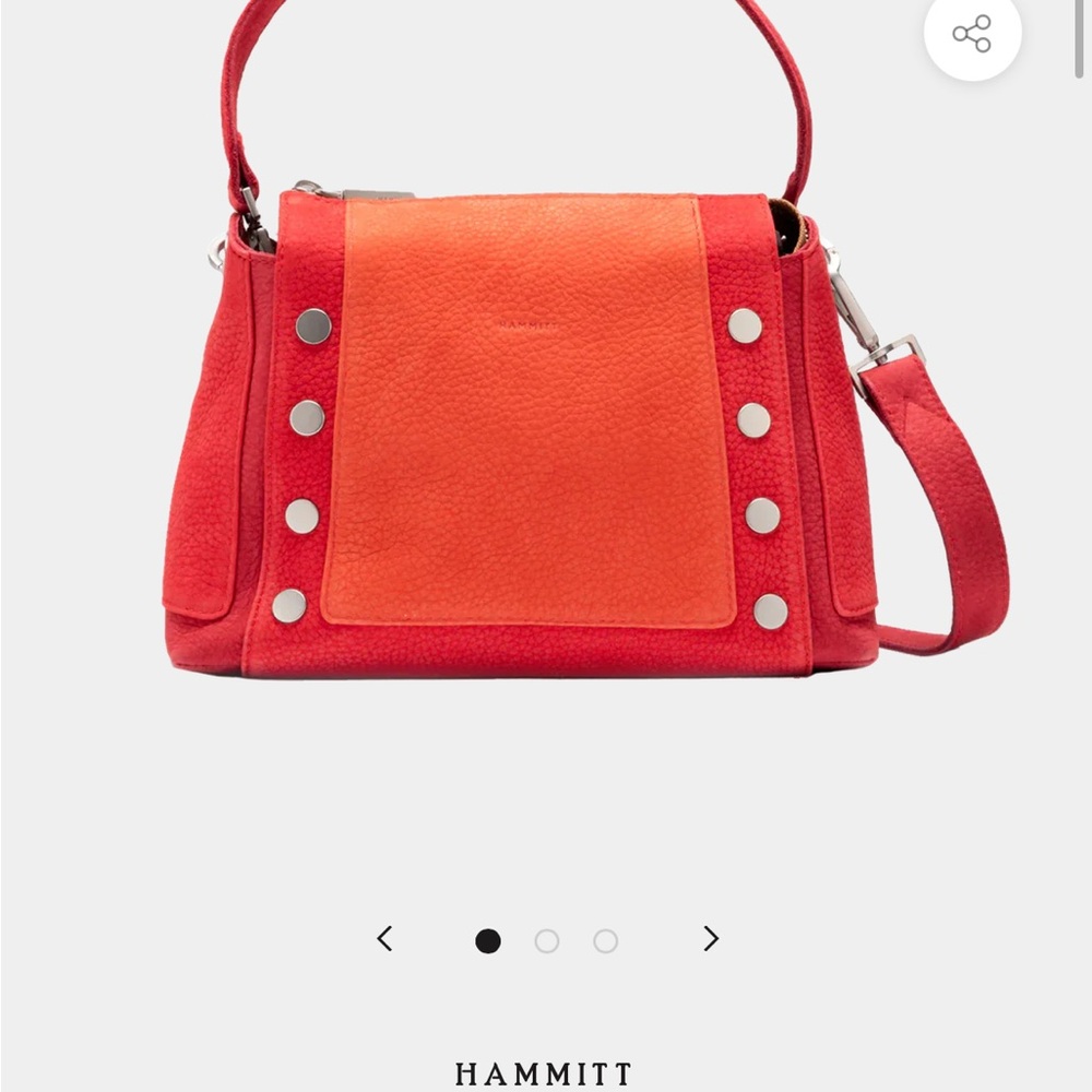 Hammitt Sonoran layered nubuck red and Orange medium Bryant Bag - Picture 3 of 15
